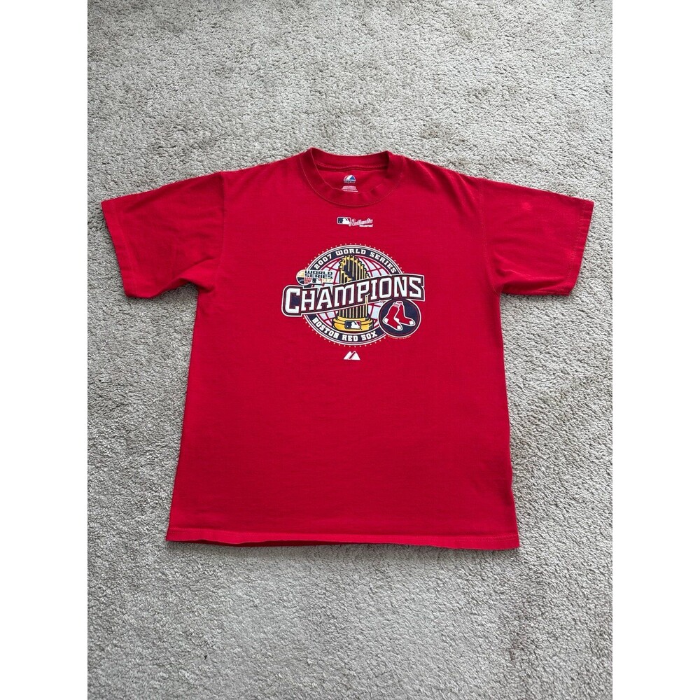Boston Red Sox 2007 World Series Champions Men’s Majestic Tee Size Large